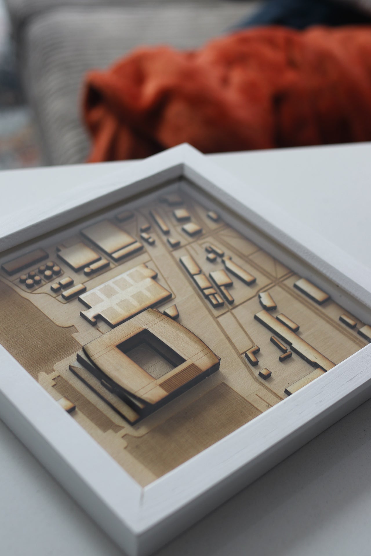 Bramley Moore Dock, Everton Hand Finished Map Frame