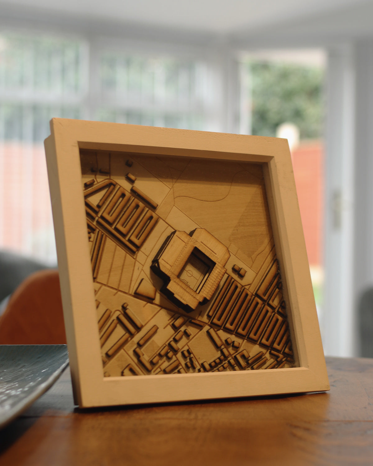 Anfield, Liverpool Map Hand Finished Frame