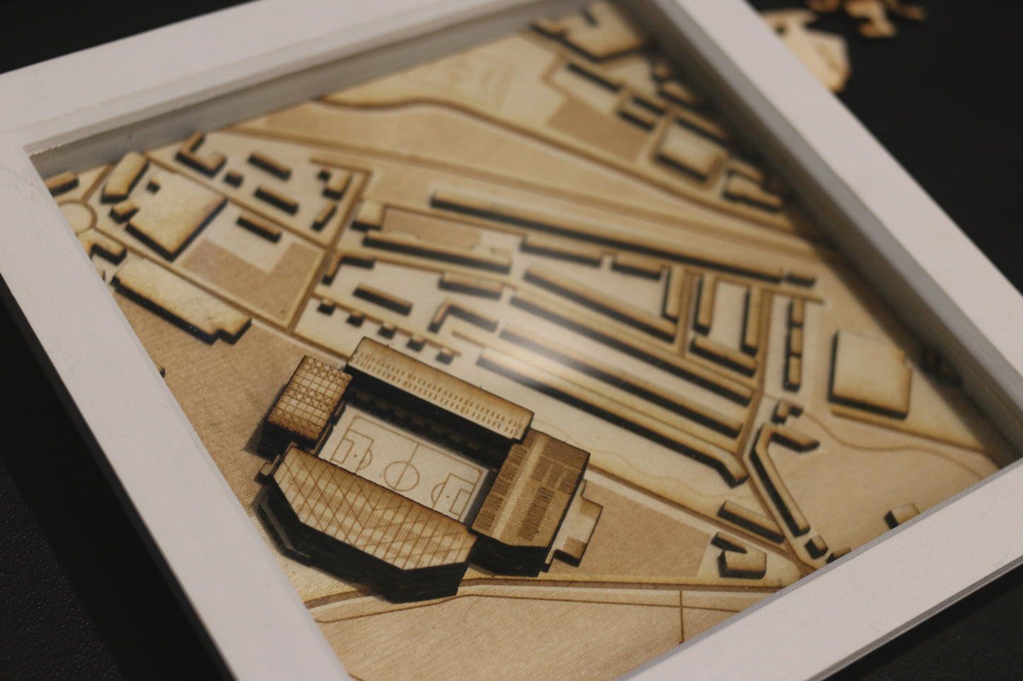 Villa Park Map Hand Finished Frame