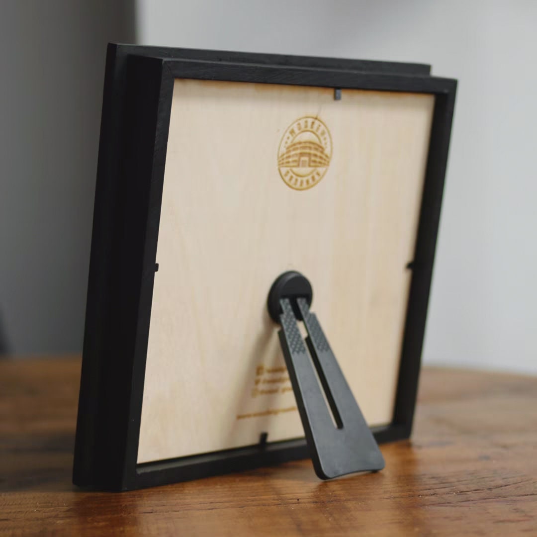 Kassam Stadium Oxford Map Hand Finished Frame