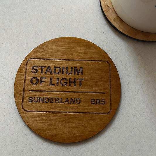 Stadium of Light Street Sign Coaster