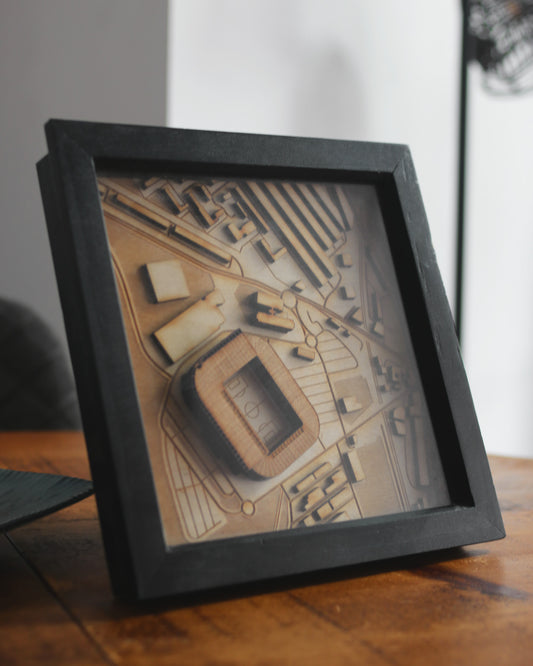 Stadium of Light, Sunderland Hand Finished Map Frame