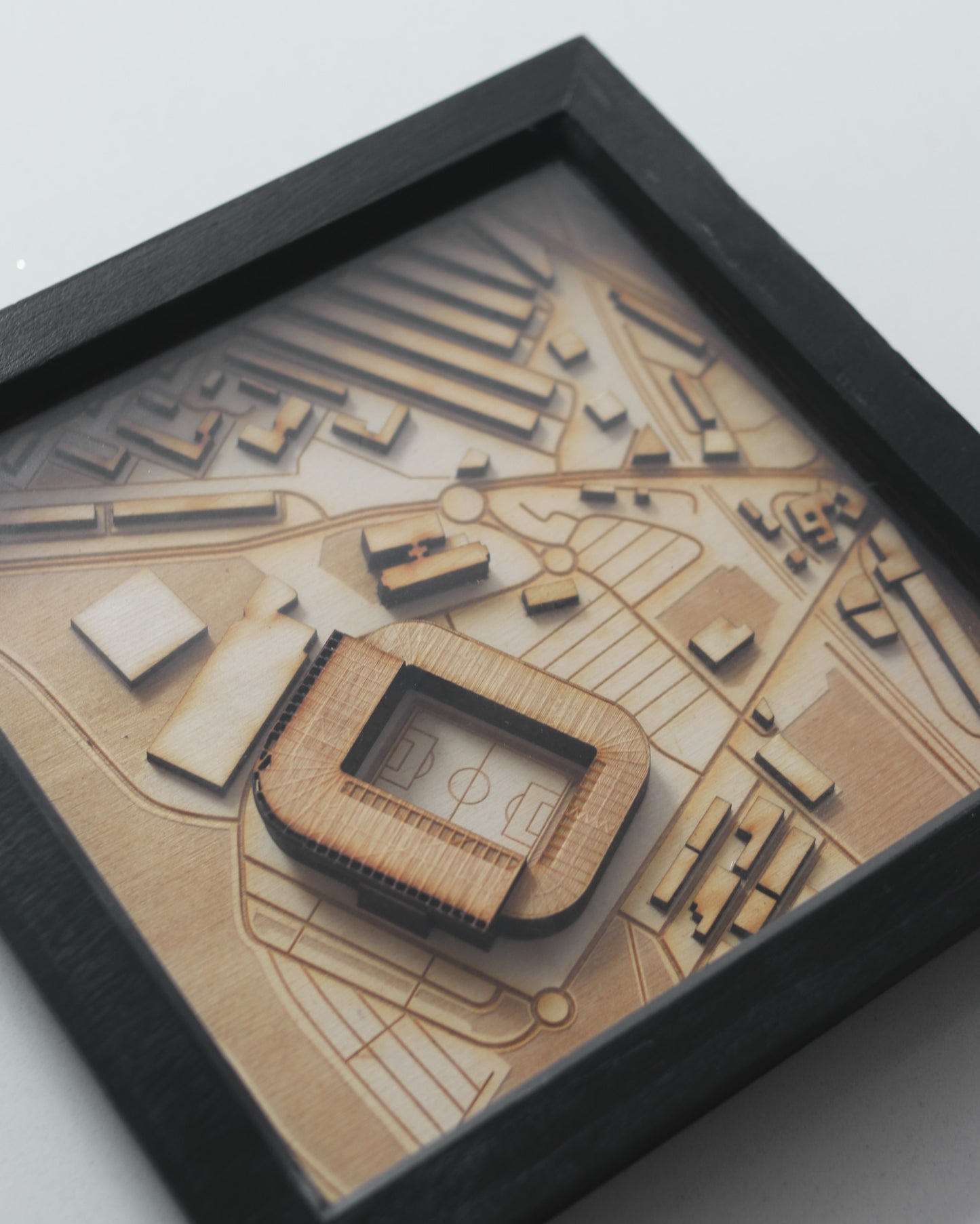 Stadium of Light, Sunderland Hand Finished Map Frame